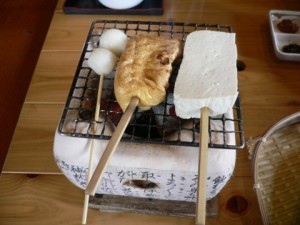 最初に出てきた田楽。厚揚げをこんなに美味しいと思ったのは初めて、というお味でした。