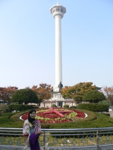 これは釜山タワー。龍頭山公園にあります。