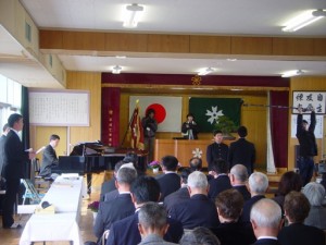 隣の端島出身の海広くんが、在校生の変わりに来てくれたのです！