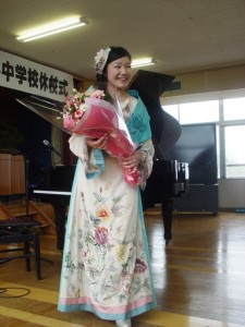 裕太くんの卒業式の日に私までもお花をいただくなんて恐縮でした。