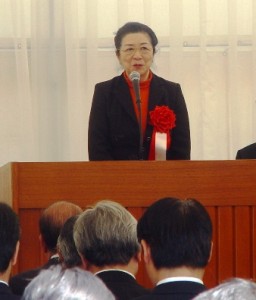 洞窟内全照明のＬＥＤ化をプロデュースされた日本を代表する照明デザイナー石井幹子さんもご挨拶されました。