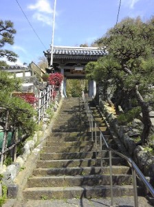 かけてあがった～～お寺の石段～～～♪