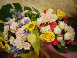 かわいいお花をありがとう♪