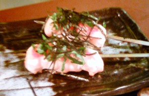 美味しかったささみ明太子。