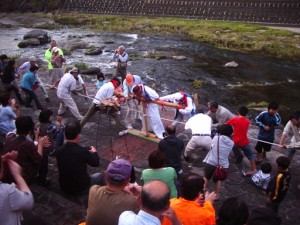 かすかに煙が・・・