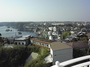 灯台からは波切小学校が見えました！