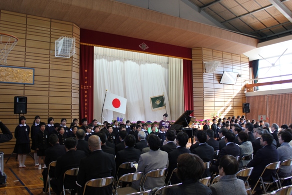 私のソロの歌のあと、全校児童から地域の方々への感謝の言葉が伝えられ、感動でした。