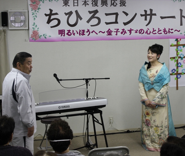 自治会長さんからお礼のご挨拶をいただきました。「もしも実現するんだったら～、来年もぜひ～、来ていただきたいんだけんども・・」