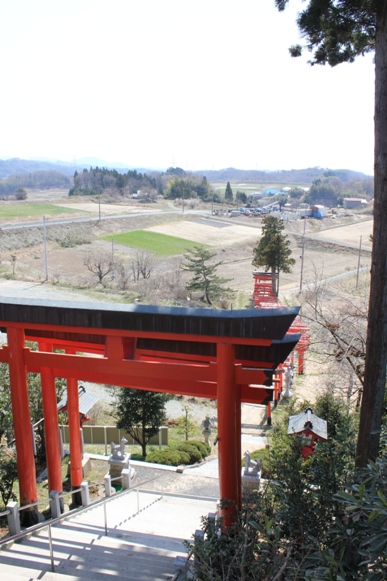見事な鳥居の参道です。