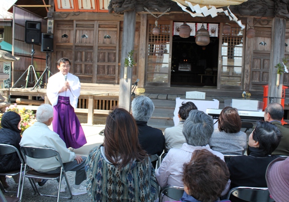 神主さまからご挨拶。