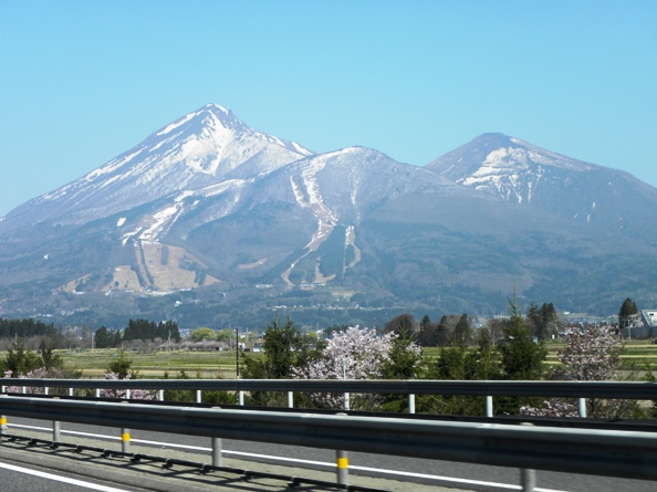 見事な磐梯山